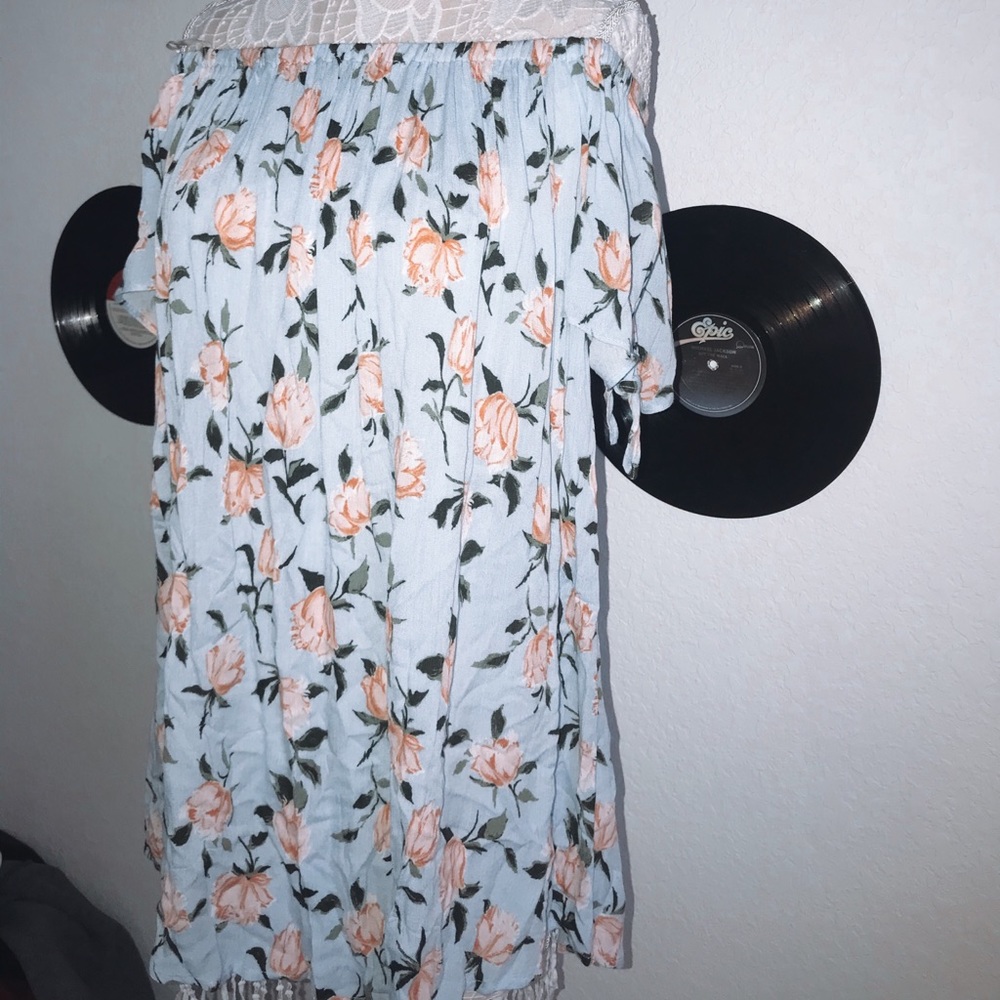 Off the shoulder floral dress